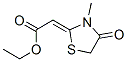 27653-75-4,ETHYL (2Z)-(3-METHYL-4-OXO-1,3-THIAZOLIDIN-2-YLIDENE)ACETATE