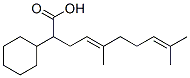 27783-27-3,(4E)-2-cyclohexyl-5,9-dimethyl-deca-4,8-dienoic acid
