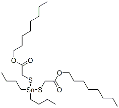 2781-09-1,octyl 4,4-dibutyl-7-oxo-8-oxa-3,5-dithia-4-stannahexadecanoate