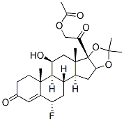 2802-11-1,6alpha-fluoro-11beta,21-dihydroxy-16alpha,17-(isopropylidenedioxy)pregn-4-ene-3,20-dione 21-acetate