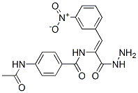 28272-00-6,4-acetamido-N-[(Z)-1-(hydrazinecarbonyl)-2-(3-nitrophenyl)ethenyl]benz amide