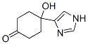 284470-09-3,Cyclohexanone,  4-hydroxy-4-(1H-imidazol-4-yl)-  (9CI)