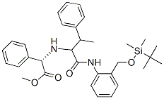 285996-40-9,Benzeneacetic acid, alpha-[[1-[[[2-[[[(1,1-dimethylethyl)dimethylsilyl]oxy]methyl]phenyl]amino]carbonyl]-2-phenylpropyl]amino]-, methyl ester, (alphaS)- (9CI)
