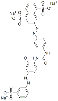 28706-19-6,trisodium 3-[[4-[[[[2-methoxy-4-[(3-sulphonatophenyl)azo]phenyl]amino]carbonyl]amino]-o-tolyl]azo]naphthalene-1,5-disulphonate