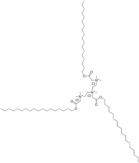 28719-79-1,2,2,5,8,8-pentamethyl-1,9-bis(octadecyloxycarbonyl)-5-(octadecyloxycarbonylmethyl)-2,5,8-triazonianonane trichloride