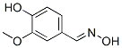 2874-33-1,3-METHOXY-4-HYDROXY BENZALDEHYDE OXIME