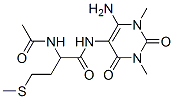 288391-10-6,Butanamide,  2-(acetylamino)-N-(6-amino-1,2,3,4-tetrahydro-1,3-dimethyl-2,4-dioxo-5-pyrimidinyl)-4-(methylthio)-