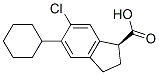 28968-09-4,(1S)-6-chloro-5-cyclohexyl-2,3-dihydro-1H-indene-1-carboxylic acid