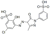 29194-44-3,5-chloro-2-hydroxy-3-[[3-methyl-5-oxo-1-(m-sulphophenyl)-2-pyrazolin-4-yl]azo]benzenesulphonic acid