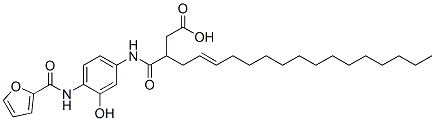 29337-98-2,3-[[[4-[(2-furoyl)amino]-3-hydroxyphenyl]amino]carbonyl]nonadec-5-enoic acid
