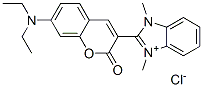 29556-33-0,2-[7-(diethylamino)-2-oxo-2H-1-benzopyran-3-yl]-1,3-dimethyl-1H-benzimidazolium chloride