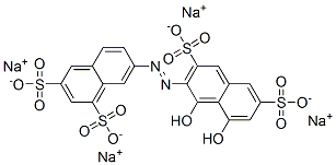 29637-28-3,tetrasodium 7-[(1,8-dihydroxy-3,6-disulphonato-2-naphthyl)azo]naphthalene-1,3-disulphonate