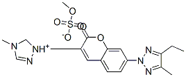29641-53-0,1-[7-(4-ethyl-5-methyl-2H-1,2,3-triazol-2-yl)-2-oxo-2H-1-benzopyran-3-yl]-4-methyl-1H-1,2,4-triazolium methyl sulphate