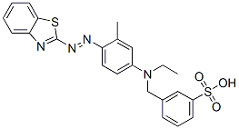 29706-48-7,alpha-[[4-(benzothiazol-2-ylazo)-m-tolyl]ethylamino]-m-toluenesulphonic acid