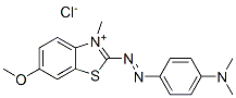 29767-87-1,2-[[4-(dimethylamino)phenyl]azo]-6-methoxy-3-methylbenzothiazolium chloride