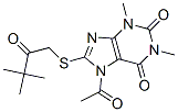 298193-00-7,1H-Purine-2,6-dione,  7-acetyl-8-[(3,3-dimethyl-2-oxobutyl)thio]-3,7-dihydro-1,3-dimethyl-