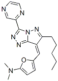 299179-71-8,2-Furanamine,  N,N-dimethyl-5-[(6-pentyl-3-pyrazinyl-7H-pyrazolo[5,1-c]-1,2,4-triazol-7-ylidene)methyl]-  (9CI)