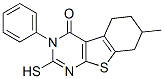299919-85-0,2-MERCAPTO-7-METHYL-3-PHENYL-5,6,7,8-TETRAHYDRO-3H-BENZO[4,5]THIENO[2,3-D]PYRIMIDIN-4-ONE