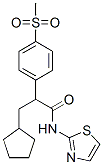 300352-96-9,3-CYCLOPENTYL-2-(4-METHANESULFONYL-PHENYL)-N-THIAZOL-2-YL-PROPIONAMIDE