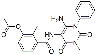 301206-03-1,Benzamide,  3-(acetyloxy)-N-(6-amino-1,2,3,4-tetrahydro-3-methyl-2,4-dioxo-1-phenyl-5-pyrimidinyl)-2-methyl-