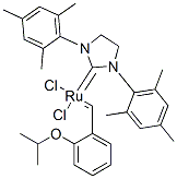 301224-40-8,(1,3-BIS-(2,4,6-TRIMETHYLPHENYL)-2-IMIDAZOLIDINYLIDENE)DICHLORO(O-ISOPROPOXYPHENYLMETHYLENE)RUTHENIUM