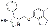 302901-16-2,5-[[(7-METHYL-2,3-DIHYDRO-1H-INDEN-4-YL)OXY]METHYL]-4-PHENYL-4H-1,2,4-TRIAZOLE-3-THIOL