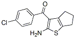 304018-04-0,(2-AMINO-5,6-DIHYDRO-4H-CYCLOPENTA[B]THIOPHEN-3-YL)-(4-CHLORO-PHENYL)-METHANONE