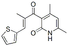 304475-03-4,4,6-dimethyl-3-[2-methyl-3-(2-thienyl)acryloyl]-2(1H)-pyridinone
