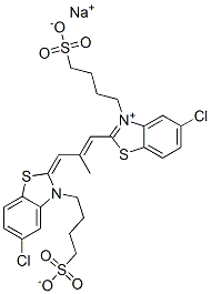 30457-67-1,5-CHLORO-2-[(5-CHLORO-3-(4-SULFOBUTYL)-2(3H)-BENZOTHIAZOLYLIDENE)-2- METHYL- 1-PROPENYL]-3-(4-SULFOBUTYL)- BENZOTHIAZOLIUM HYDROXIDE, INNER SALT, SODIUM SALT