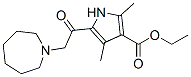304683-87-2,1H-Pyrrole-3-carboxylicacid,5-[(hexahydro-1H-azepin-1-yl)acetyl]-2,4-dimethyl-,ethylester(9CI)