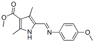 304870-52-8,1H-Pyrrole-3-carboxylicacid,5-[[(4-methoxyphenyl)imino]methyl]-2,4-dimethyl-,methylester(9CI)