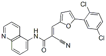 304896-28-4,2-Cyano-3-[5-(2,5-dichlorophenyl)-2-furanyl]-N-5-quinolinyl-2-propenamide