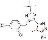 306937-18-8,5-[3-(TERT-BUTYL)-1-(2,4-DICHLOROBENZYL)-1H-PYRAZOL-5-YL]-4-METHYL-4H-1,2,4-TRIAZOLE-3-THIOL