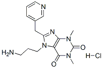 30825-03-7,7-(3-aminopropyl)-1,3-dimethyl-8-(pyridin-3-ylmethyl)purine-2,6-dione hydrochloride