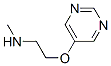 310881-00-6,Ethanamine, N-methyl-2-(5-pyrimidinyloxy)- (9CI)