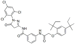 31188-91-7,3-(2-(2,4-Di-tert-pentylphenoxy)acetamido)-N-(5-oxo-1-(2,4,6-trichlorophenyl)-2-pyrazolin-3-yl)benzamide