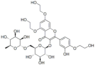 31511-30-5,3-[[6-O-(6-deoxy-alpha-L-mannopyranosyl)-beta-D-glucopyranosyl]oxy]-2-(3,4-dihydroxyphenyl)-5,7-dihydroxy-4H-1-benzopyran-4-one, tris(2-hydroxyethyl) ether