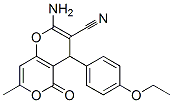 315246-05-0,4H,5H-PYRANO[4,3-B]PYRAN-3-CARBONITRILE, 2-AMINO-4-(4-ETHOXYPHENYL)-7-METHYL-5-OXO-