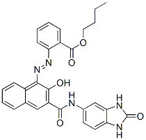 31778-10-6,Butyl 2-[[3-[[(2,3-dihydro-2-oxo-1H-benzimidazol-5-yl)amino]carbonyl]-2-hydroxy-1-naphthyl]azo]benzoate