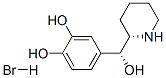 31842-61-2,(R*,S*)-4-(hydroxypiperidin-2-ylmethyl)pyrocatechol hydrobromide