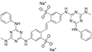 31900-04-6,disodium 4,4'-bis[[6-anilino-4-(methylamino)-1,3,5-triazin-2-yl]amino]stilbene-2,2'-disulphonate