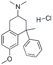 32038-43-0,6-methoxy-N,N,4-trimethyl-4-phenyl-tetralin-2-amine hydrochloride