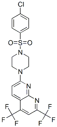 320417-95-6,Piperazine, 1-[5,7-bis(trifluoromethyl)-1,8-naphthyridin-2-yl]-4-[(4-chlorophenyl)sulfonyl]- (9CI)