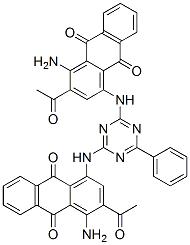 32220-82-9,1,1'-[(6-phenyl-1,3,5-triazine-2,4-diyl)diimino]bis[3-acetyl-4-aminoanthraquinone]