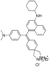 3251-84-1,[4-[alpha-[4-(cyclohexylamino)-1-naphthyl]-p-(dimethylamino)benzylidene]-2,5-cyclohexadien-1-ylidene]dimethylammonium chloride