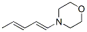 32670-15-8,Morpholine,  4-(1,3-pentadienyl)-  (8CI,9CI)