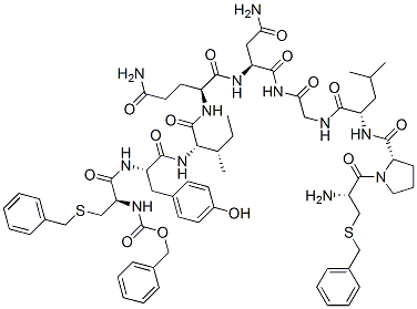3274-73-5,S-benzyl-N-(benzyloxycarbonyl)-L-cysteinyl-L-tyrosyl-L-isoleucyl-L-glutaminyl-L-asparaginyl-S-benzyl-L-cysteinyl-L-prolyl-L-leucylglycinamide