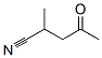 32811-27-1,Pentanenitrile, 2-methyl-4-oxo- (9CI)