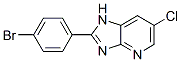 328113-17-3,1H-IMIDAZO[4,5-B]PYRIDINE,2-(4-BROMOPHENYL)-6-CHLORO-