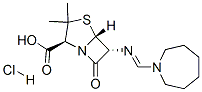 32887-08-4,[2S-(2alpha,5alpha,6beta)]-6-[[(hexahydro-1H-azepin-1-yl)methylene]amino]-3,3-dimethyl-7-oxo-4-thia-1-azabicyclo[3.2.0]heptane-2-carboxylic acid monohydrochloride